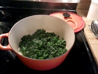 spinach, cooked